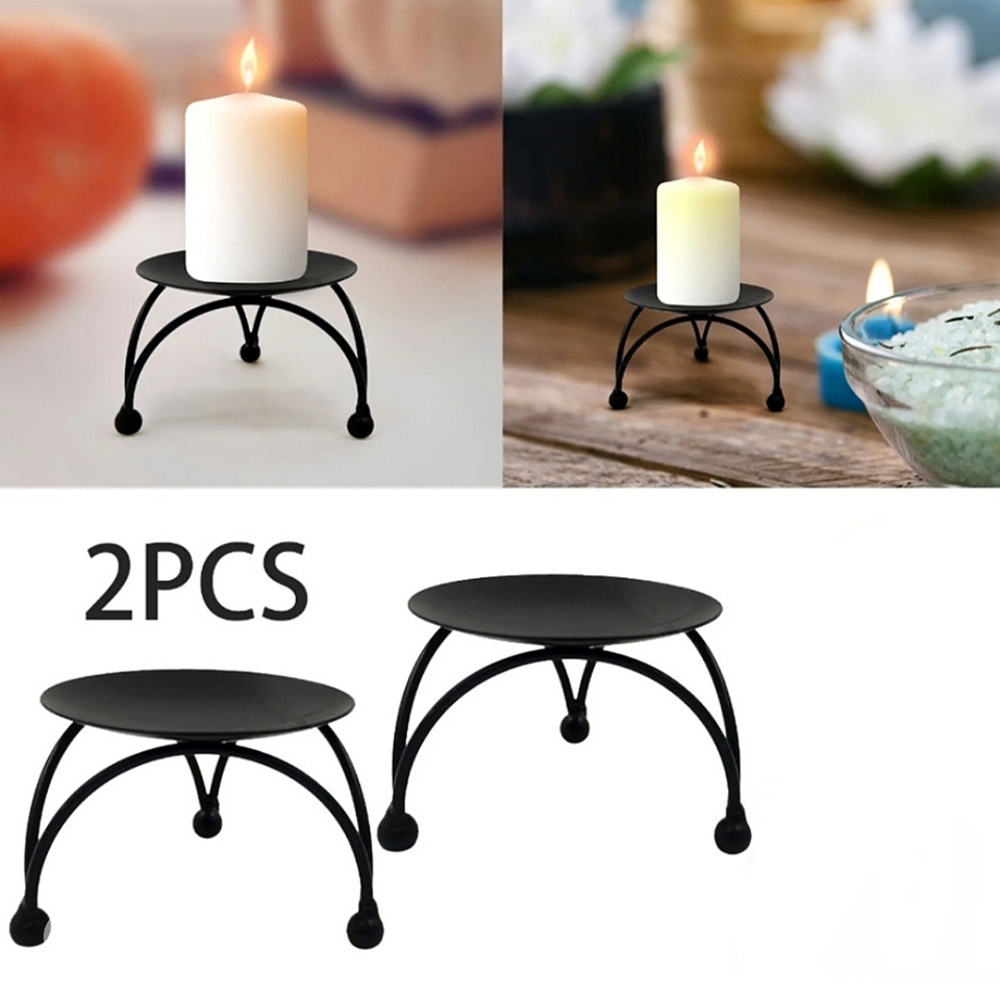 2 candle plates